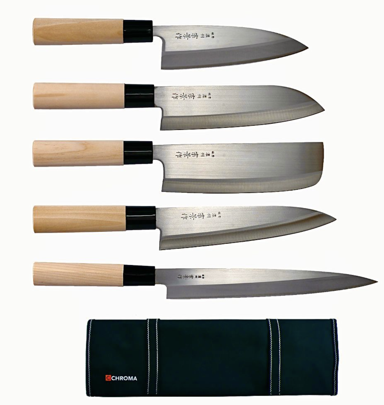 Mallette de 5 couteaux japonais Haiku